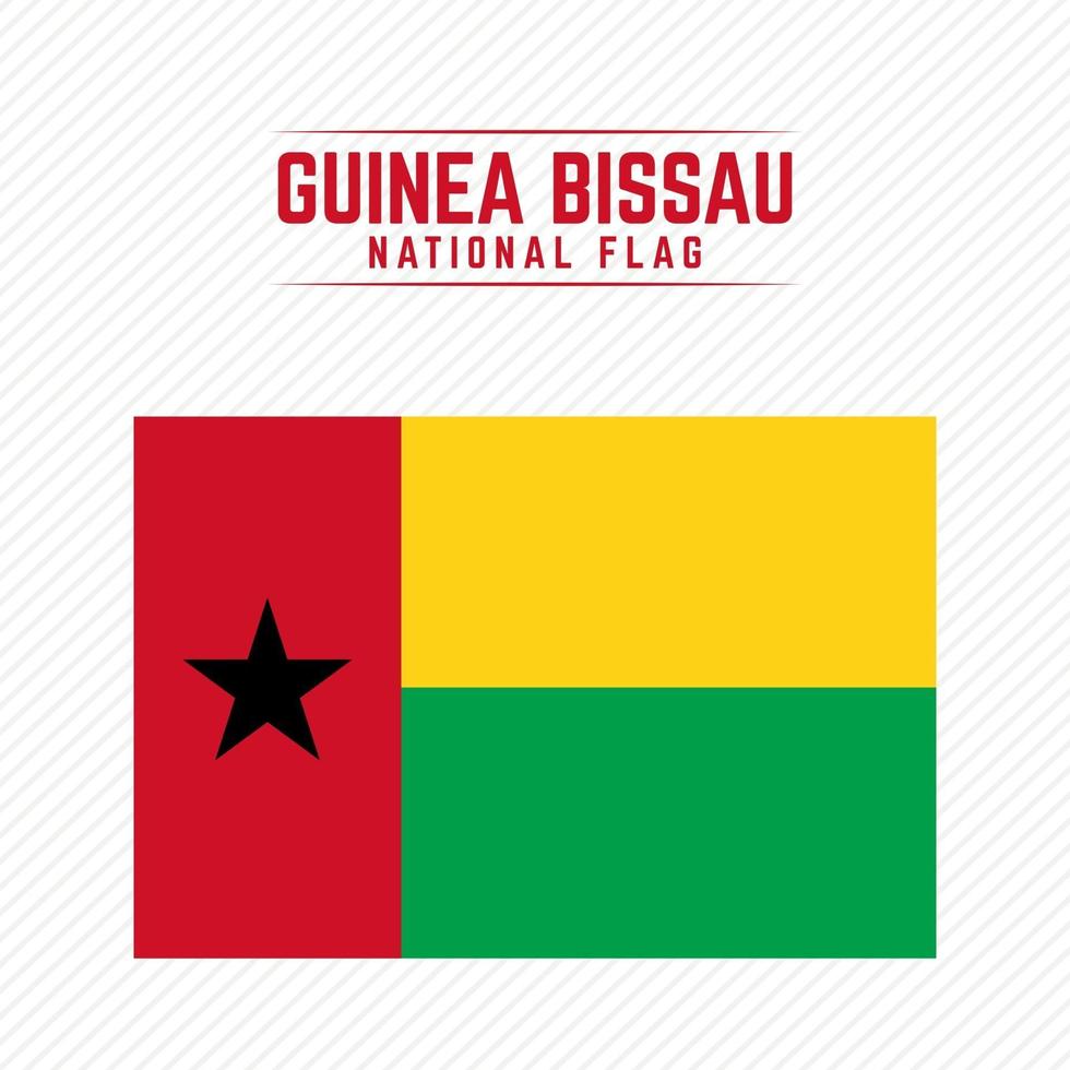 Nationalflagge von Guinea-Bissau vektor