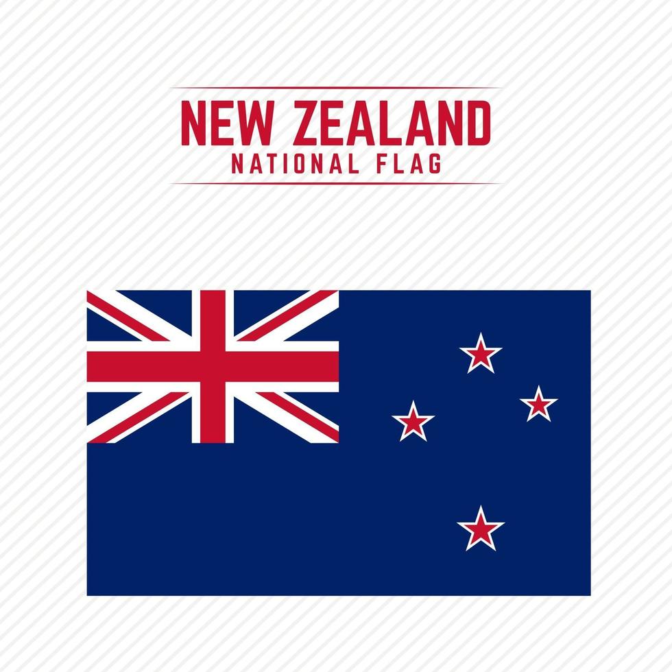 Nya Zeelands nationella flagga vektor