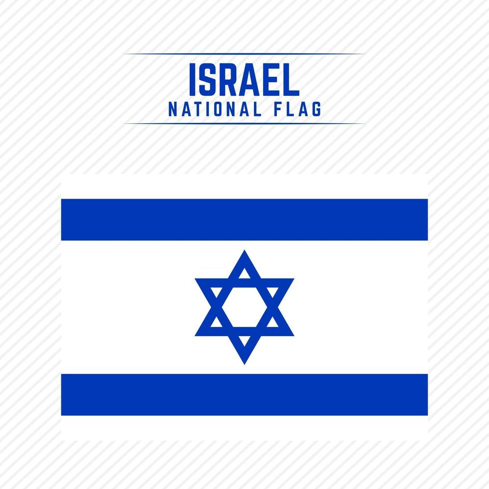 Israels nationella flagga vektor