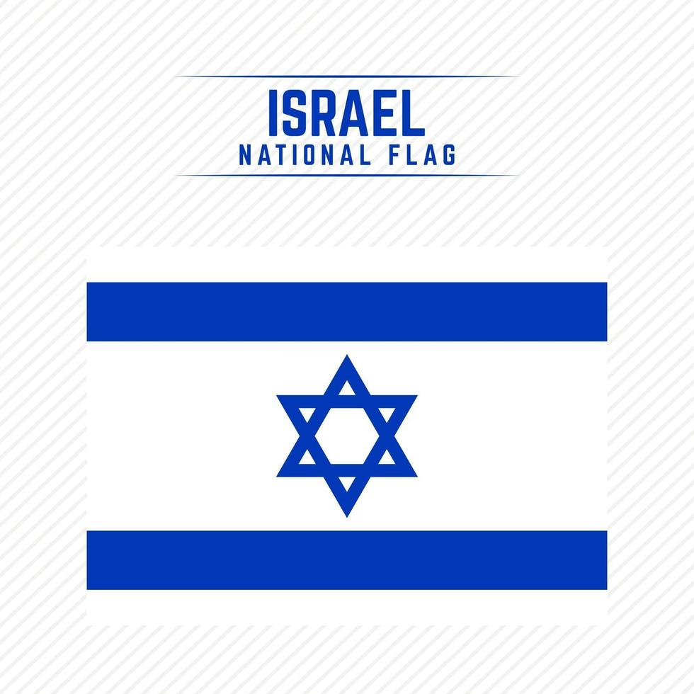 Nationalflagge von Israel vektor