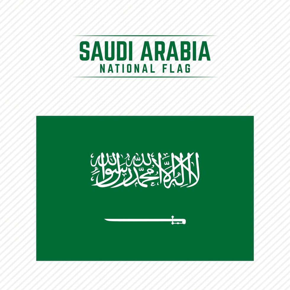 Nationalflagge von Saudi-Arabien vektor