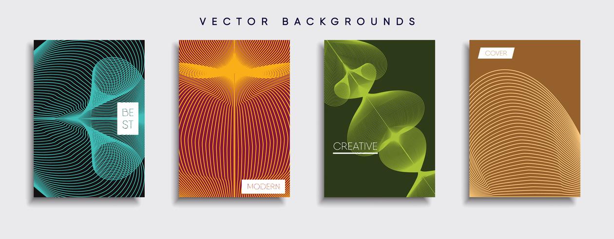 Minimale Vector-Cover-Designs. Zukünftige Plakatschablone vektor