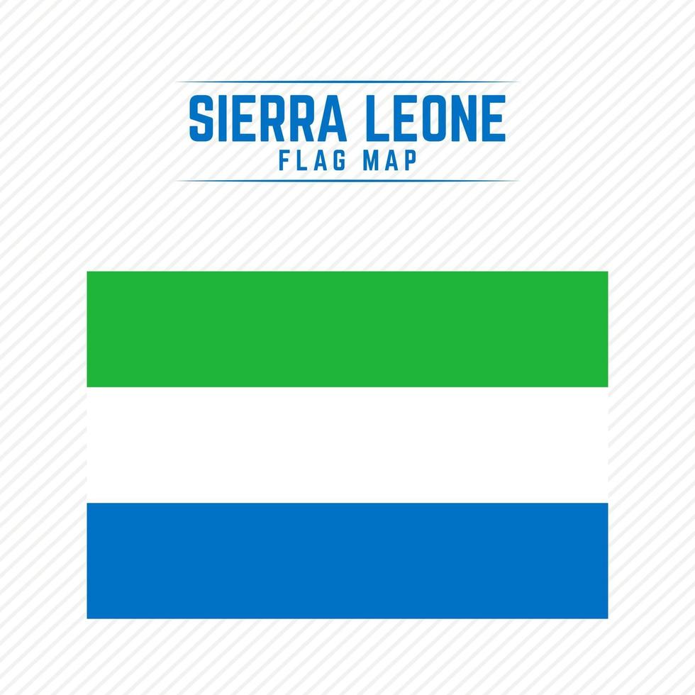 nationella flagga Sierra Leone vektor