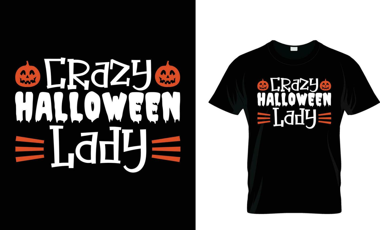 verrückt Halloween Dame Halloween T-Shirt design.gruß Karte, Poster, und Becher Design vektor