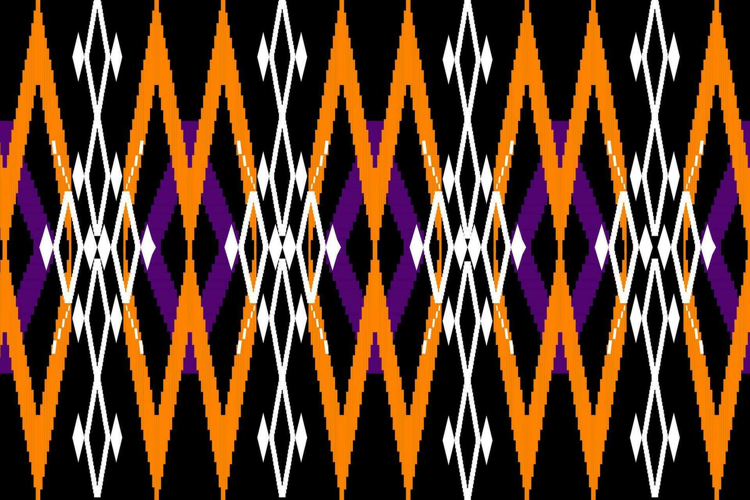 ikat vektor etnisk sömlös mönster design. ikat aztec tyg matta ornament textil- dekorationer tapet. stam- boho inföding etnisk Kalkon traditionell broderi vektor bakgrund