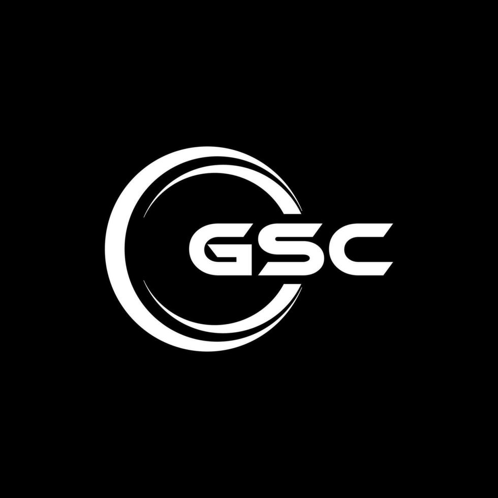 gsc logotyp design, inspiration för en unik identitet. modern elegans och kreativ design. vattenmärke din Framgång med de slående detta logotyp. vektor