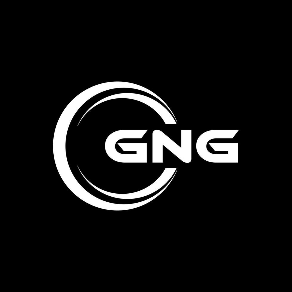 gng Logo Design, Inspiration zum ein einzigartig Identität. modern Eleganz und kreativ Design. Wasserzeichen Ihre Erfolg mit das auffällig diese Logo. vektor