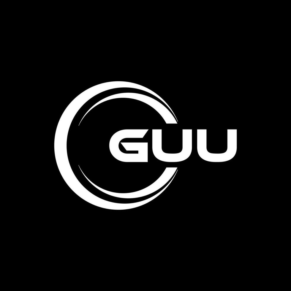 guu logotyp design, inspiration för en unik identitet. modern elegans och kreativ design. vattenmärke din Framgång med de slående detta logotyp. vektor