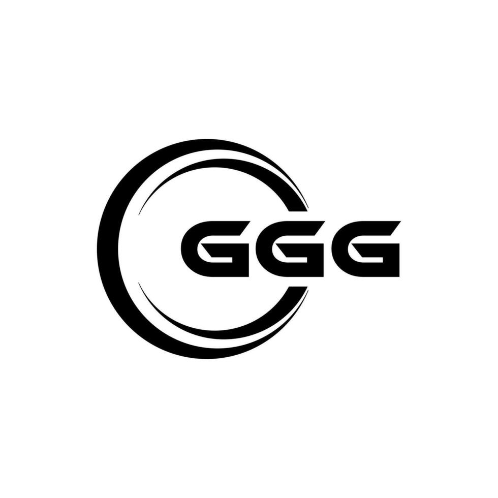 ggg Logo Design, Inspiration zum ein einzigartig Identität. modern Eleganz und kreativ Design. Wasserzeichen Ihre Erfolg mit das auffällig diese Logo. vektor