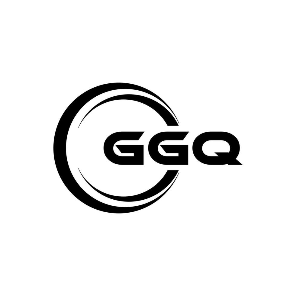 ggq logotyp design, inspiration för en unik identitet. modern elegans och kreativ design. vattenmärke din Framgång med de slående detta logotyp. vektor
