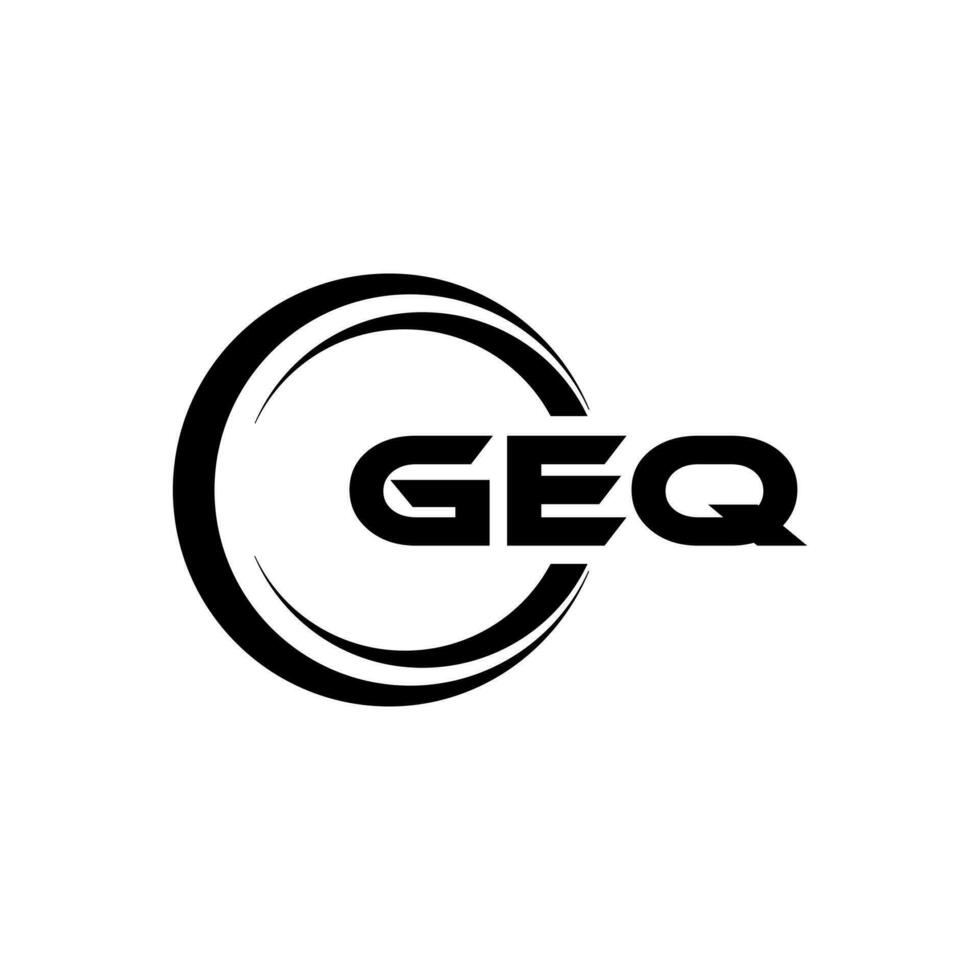 geq logotyp design, inspiration för en unik identitet. modern elegans och kreativ design. vattenmärke din Framgång med de slående detta logotyp. vektor