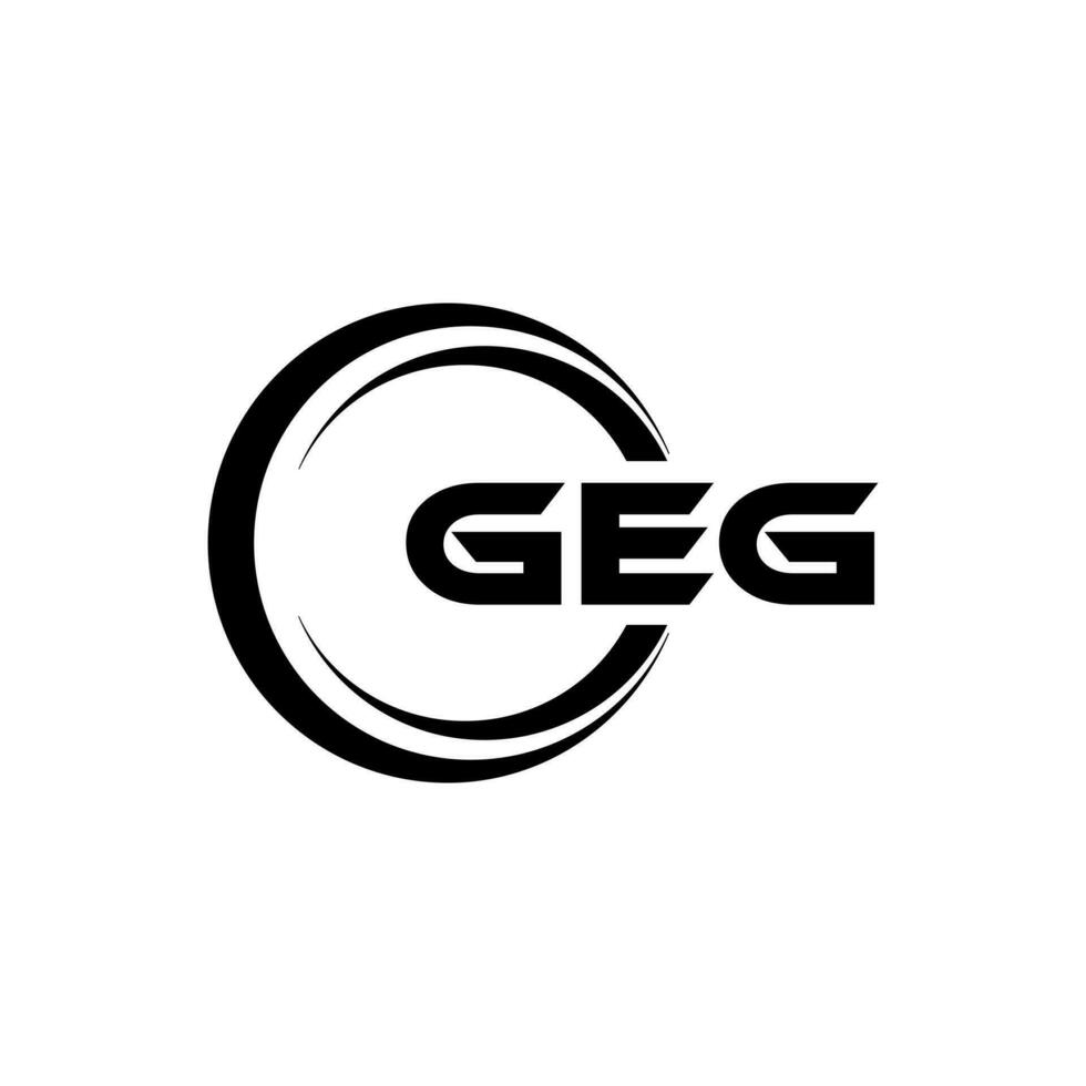 geg Logo Design, Inspiration zum ein einzigartig Identität. modern Eleganz und kreativ Design. Wasserzeichen Ihre Erfolg mit das auffällig diese Logo. vektor