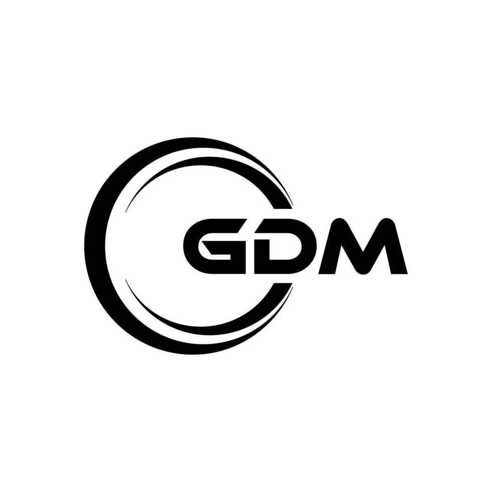 gdm Logo Design, Inspiration zum ein einzigartig Identität. modern Eleganz und kreativ Design. Wasserzeichen Ihre Erfolg mit das auffällig diese Logo. vektor