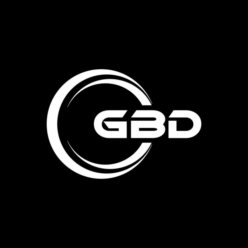 gbd logotyp design, inspiration för en unik identitet. modern elegans och kreativ design. vattenmärke din Framgång med de slående detta logotyp. vektor