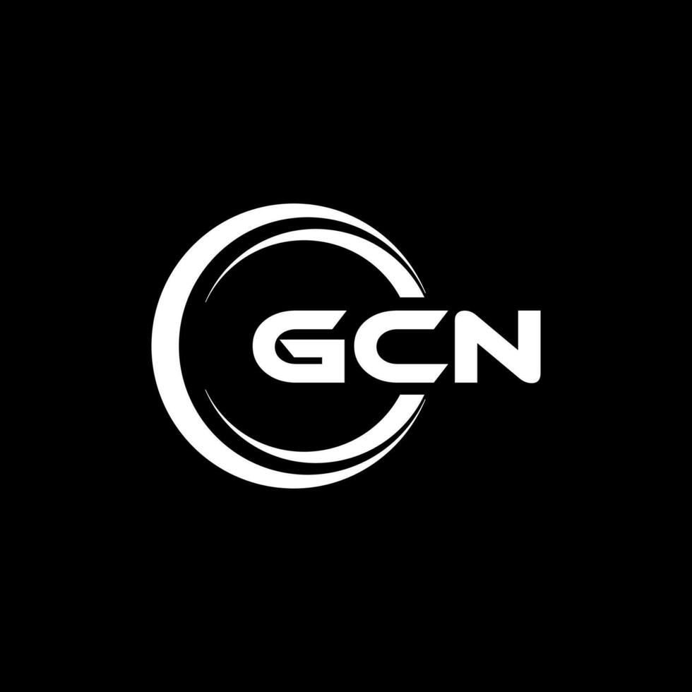 gcn Logo Design, Inspiration zum ein einzigartig Identität. modern Eleganz und kreativ Design. Wasserzeichen Ihre Erfolg mit das auffällig diese Logo. vektor