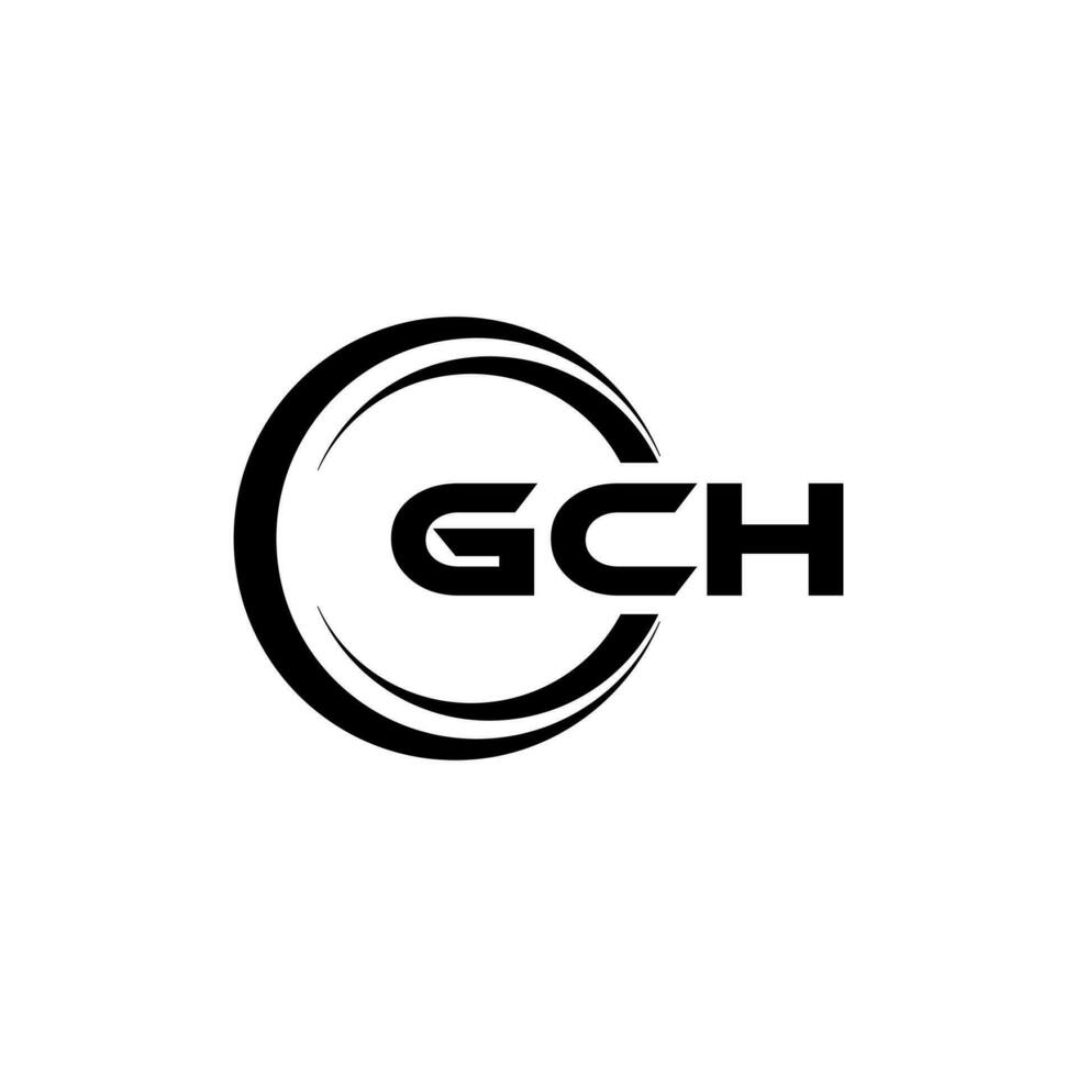 gch logotyp design, inspiration för en unik identitet. modern elegans och kreativ design. vattenmärke din Framgång med de slående detta logotyp. vektor