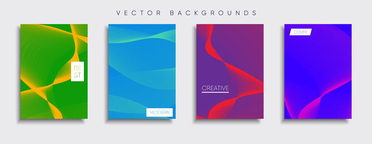 Minimale Vector-Cover-Designs. Zukünftige Plakatschablone vektor