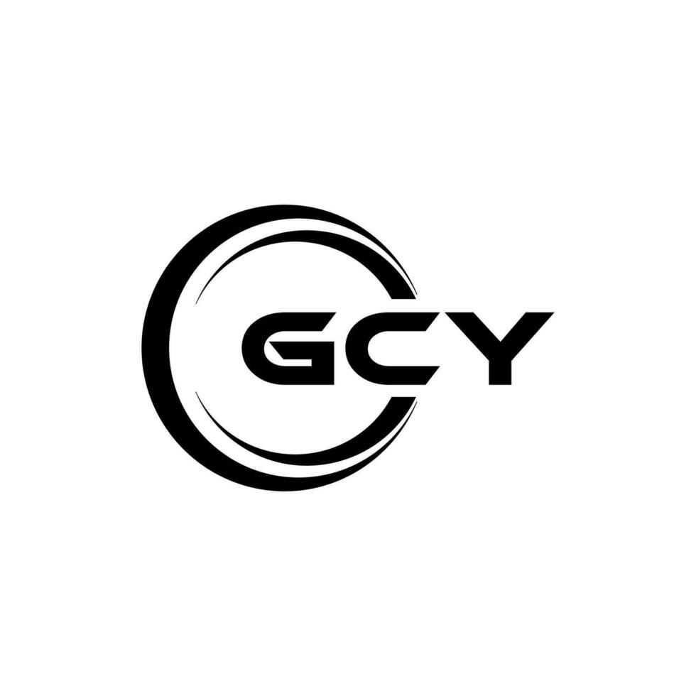 gcy Logo Design, Inspiration zum ein einzigartig Identität. modern Eleganz und kreativ Design. Wasserzeichen Ihre Erfolg mit das auffällig diese Logo. vektor