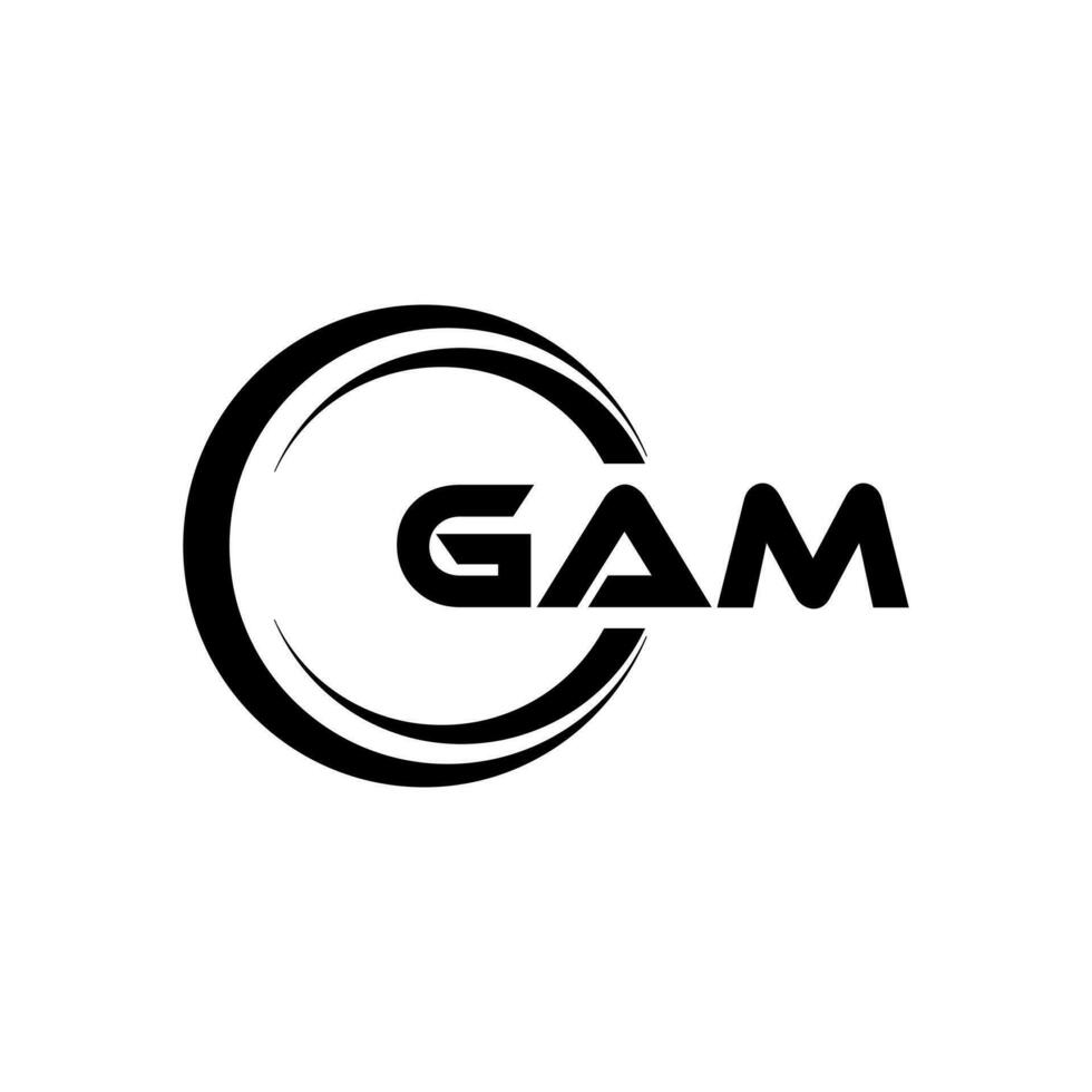 gam Logo Design, Inspiration zum ein einzigartig Identität. modern Eleganz und kreativ Design. Wasserzeichen Ihre Erfolg mit das auffällig diese Logo. vektor
