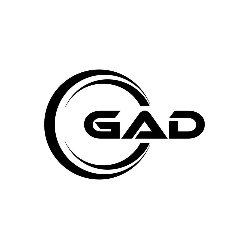 gad Logo Design, Inspiration zum ein einzigartig Identität. modern Eleganz und kreativ Design. Wasserzeichen Ihre Erfolg mit das auffällig diese Logo. vektor