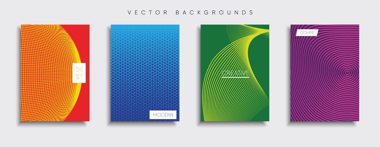 Minimale Vector-Cover-Designs. Zukünftige Plakatschablone vektor