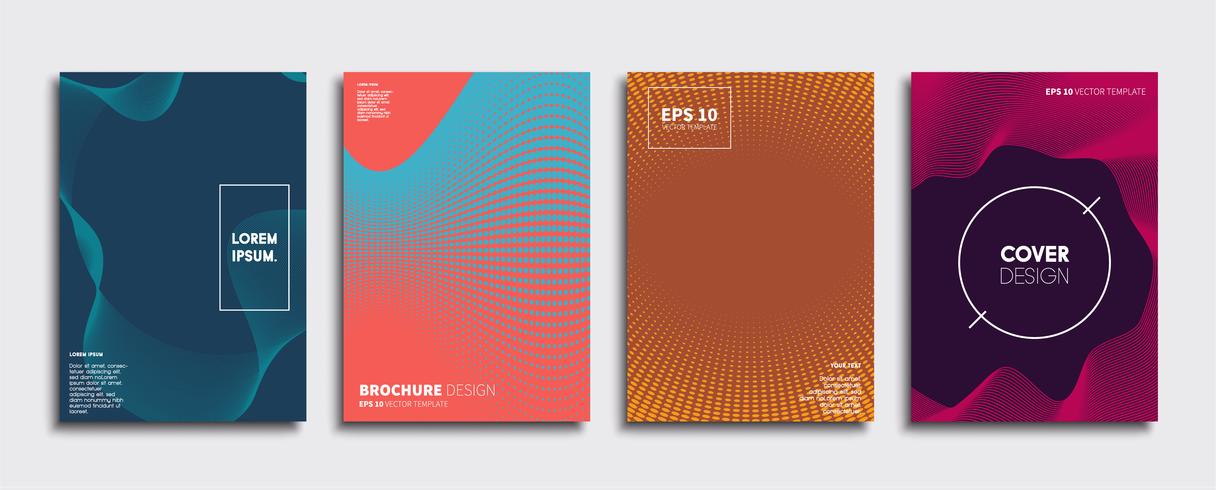 Minimale Vector-Cover-Designs. Zukünftige Plakatschablone vektor