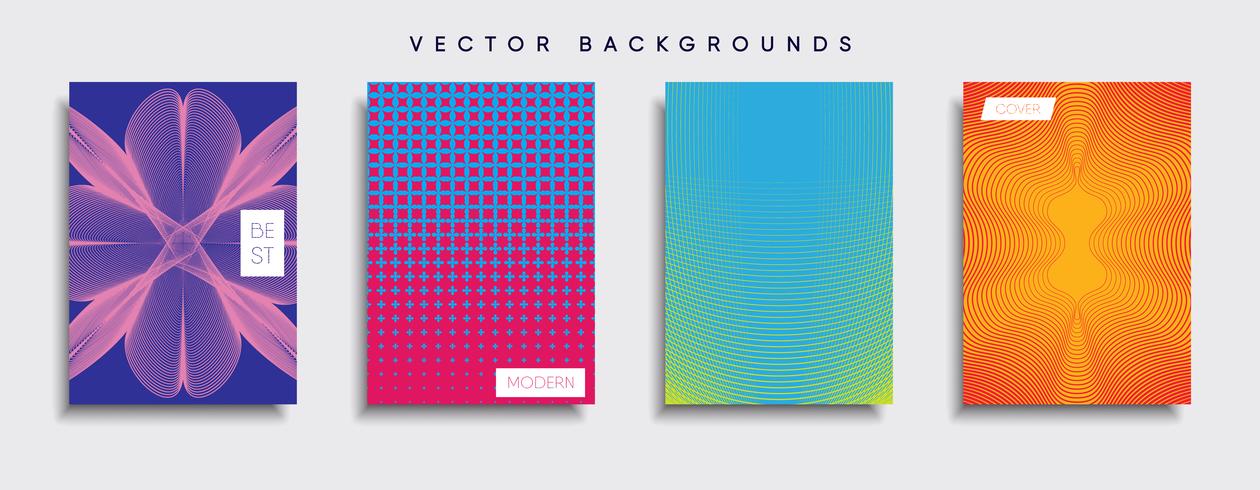 Minimale Vector-Cover-Designs. Zukünftige Plakatschablone vektor