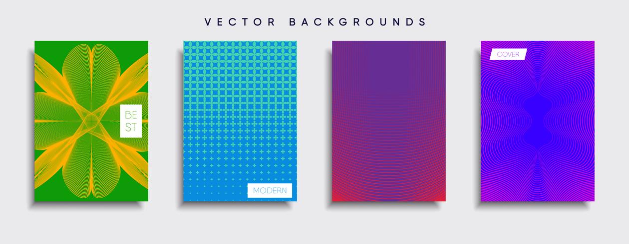 Minimale Vector-Cover-Designs. Zukünftige Plakatschablone vektor