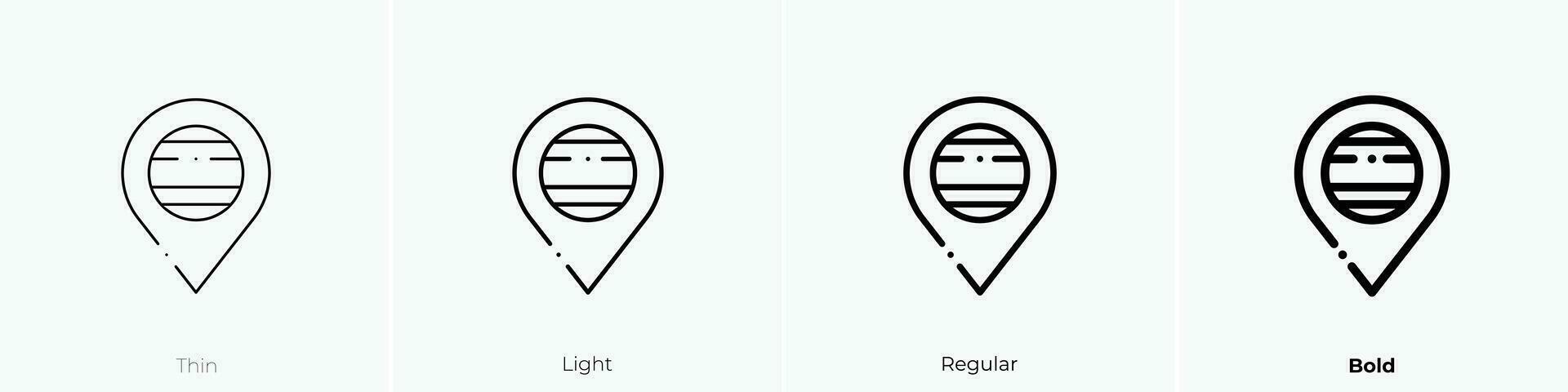 Thailand Symbol. dünn, Licht, regulär und Fett gedruckt Stil Design isoliert auf Weiß Hintergrund vektor