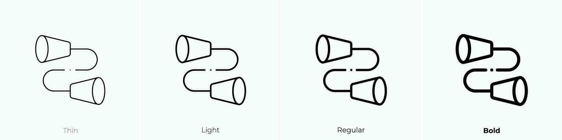 Zinn Symbol. dünn, Licht, regulär und Fett gedruckt Stil Design isoliert auf Weiß Hintergrund vektor