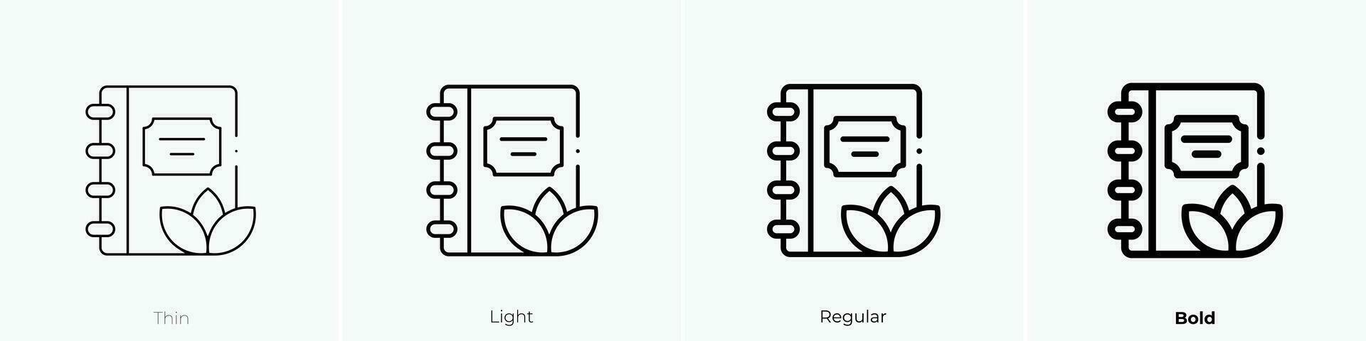 Therapie Symbol. dünn, Licht, regulär und Fett gedruckt Stil Design isoliert auf Weiß Hintergrund vektor