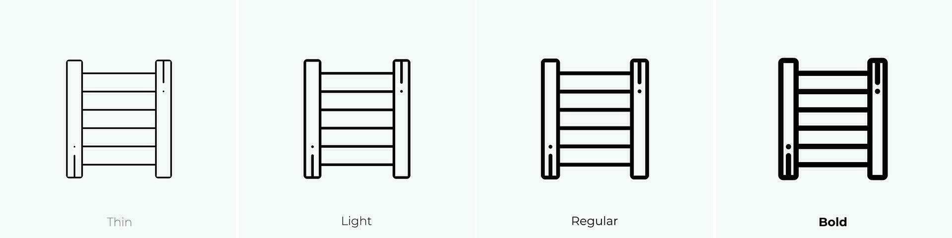 Gitter Symbol. dünn, Licht, regulär und Fett gedruckt Stil Design isoliert auf Weiß Hintergrund vektor