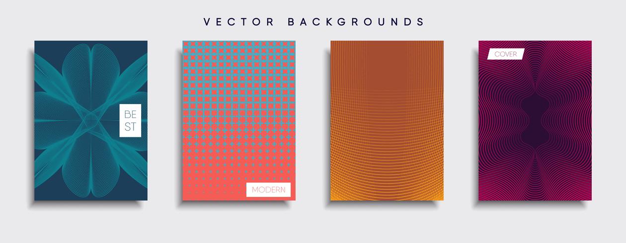 Minimale Vector-Cover-Designs. Zukünftige Plakatschablone vektor