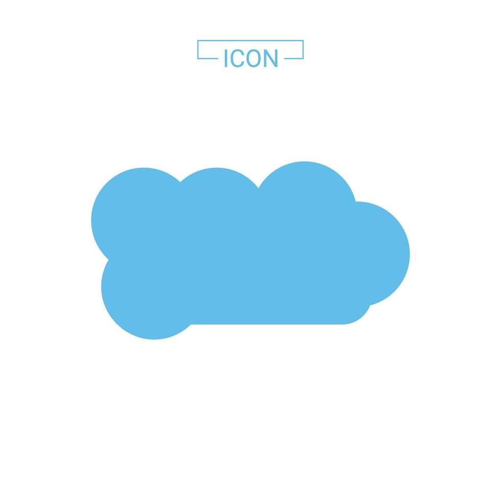 moln vektor ikon isolerad på vit bakgrund