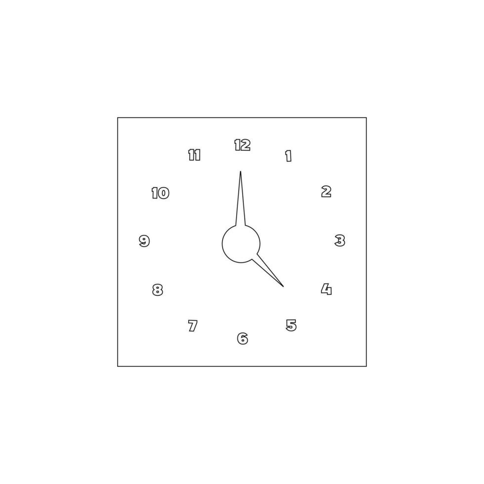 realistisk cirkel formad analog klocka vektor