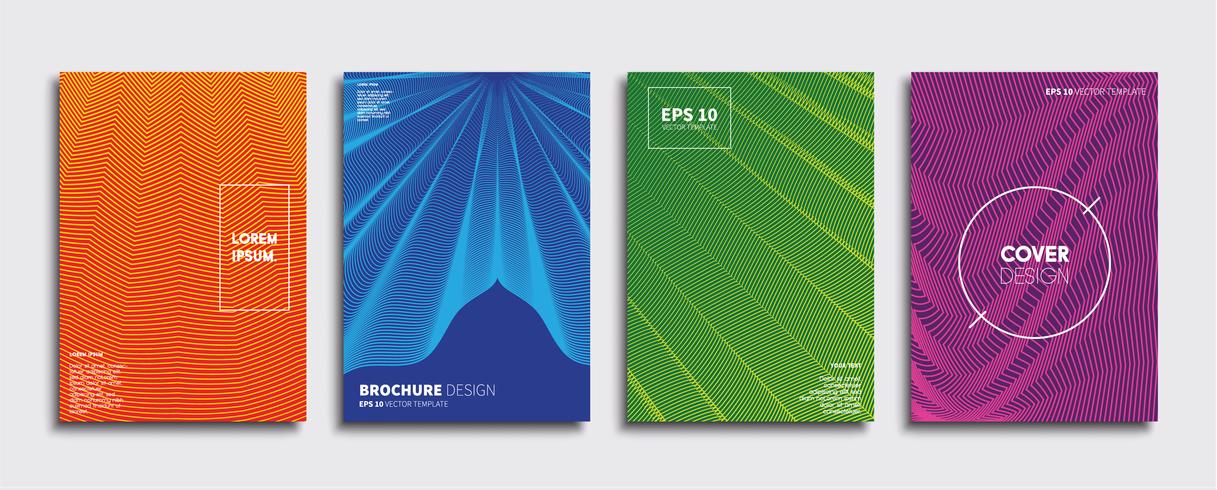 Minimale Vector-Cover-Designs. Zukünftige Plakatschablone vektor