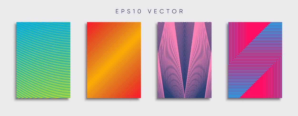 Minimale Vector-Cover-Designs. Zukünftige Plakatschablone. vektor