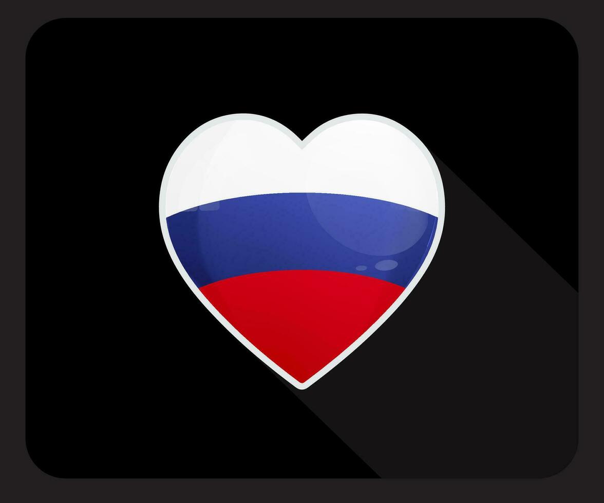 Russland Liebe Stolz Flagge Symbol vektor