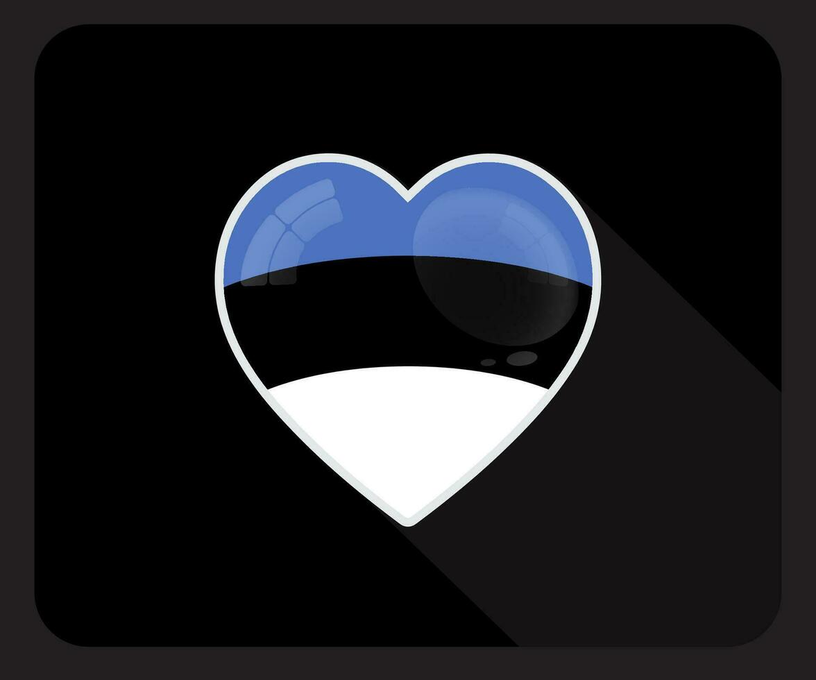 Estland Liebe Stolz Flagge Symbol vektor