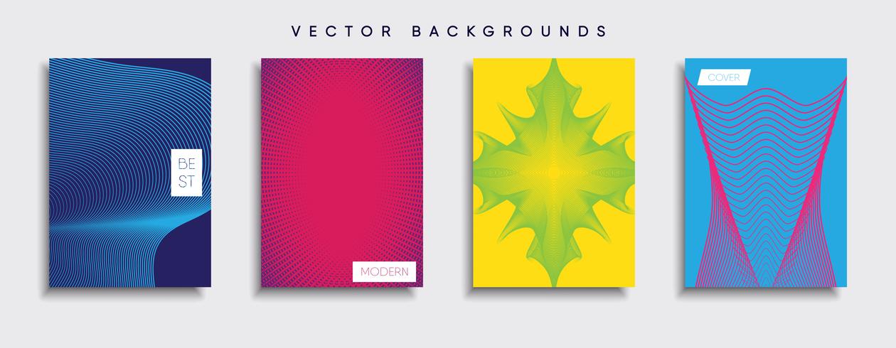 Minimale Vector-Cover-Designs. Zukünftige Plakatschablone vektor