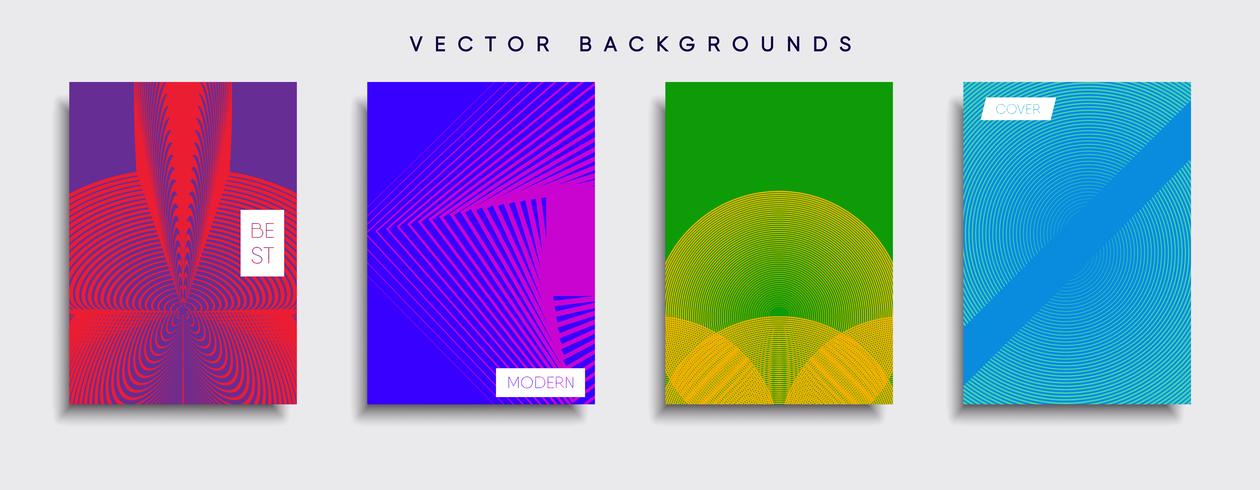 Minimale Vector-Cover-Designs. Zukünftige Plakatschablone. vektor