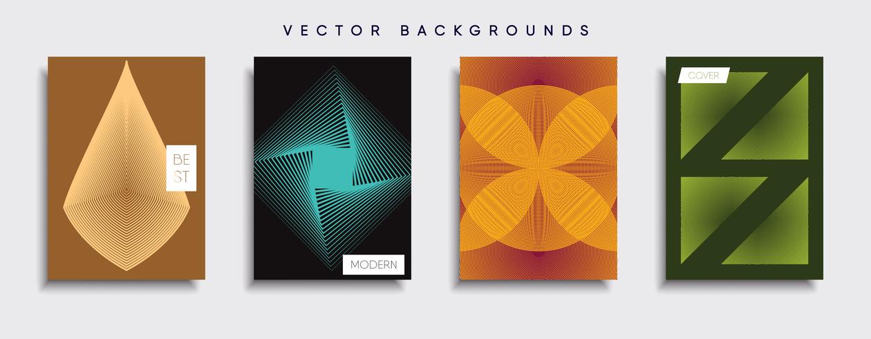 Minimale Vector-Cover-Designs. Zukünftige Plakatschablone. vektor