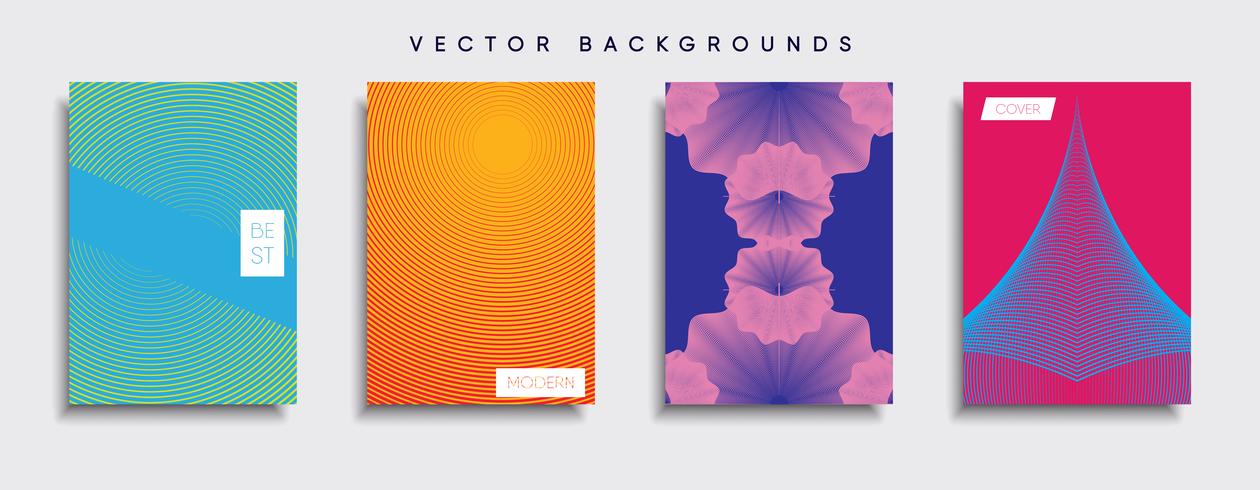 Minimale Vector-Cover-Designs. Zukünftige Plakatschablone. vektor