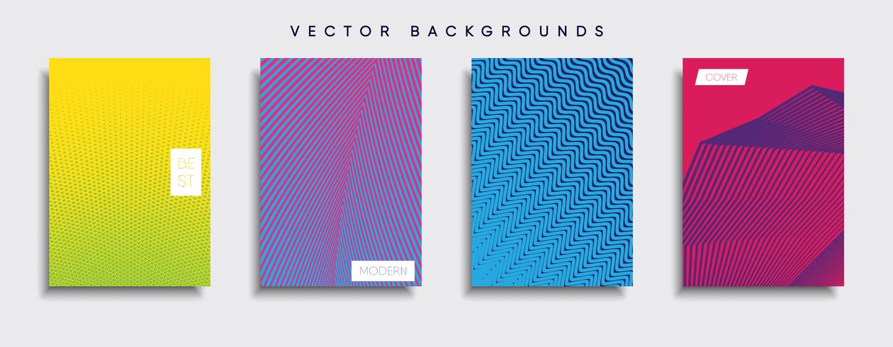 Minimale Vector-Cover-Designs. Zukünftige Plakatschablone vektor