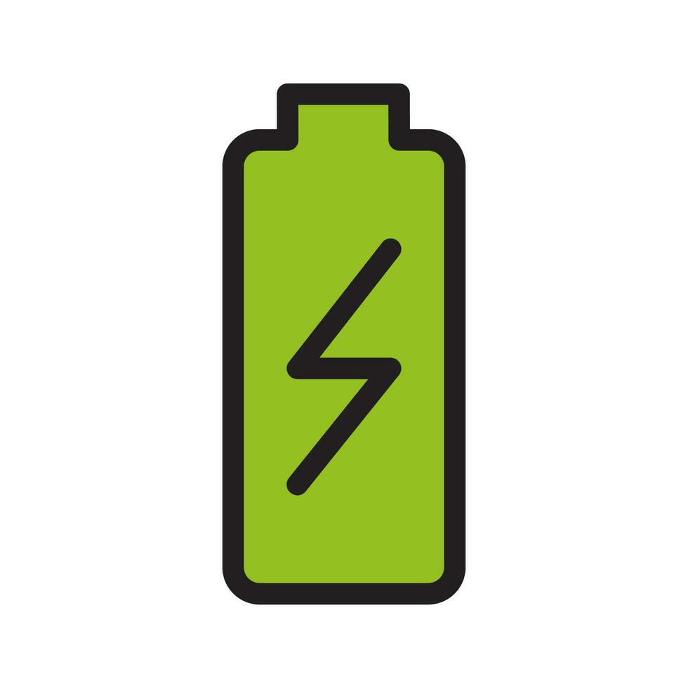 batteri laddare elektrisk batteri ikon vektor design illustration