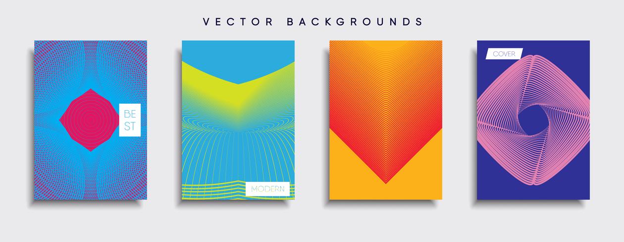 Minimale Vector-Cover-Designs. Zukünftige Plakatschablone. vektor