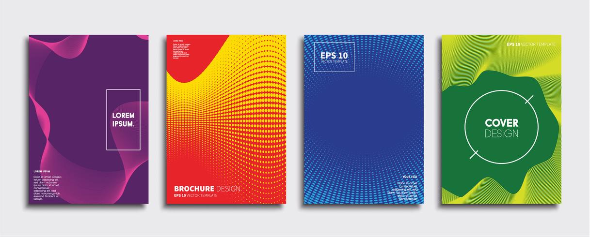 Minimale Vector-Cover-Designs. Zukünftige Plakatschablone vektor