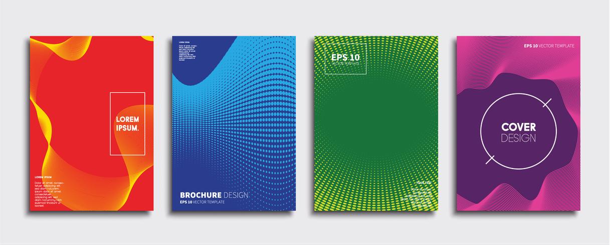 Minimale Vector-Cover-Designs. Zukünftige Plakatschablone vektor