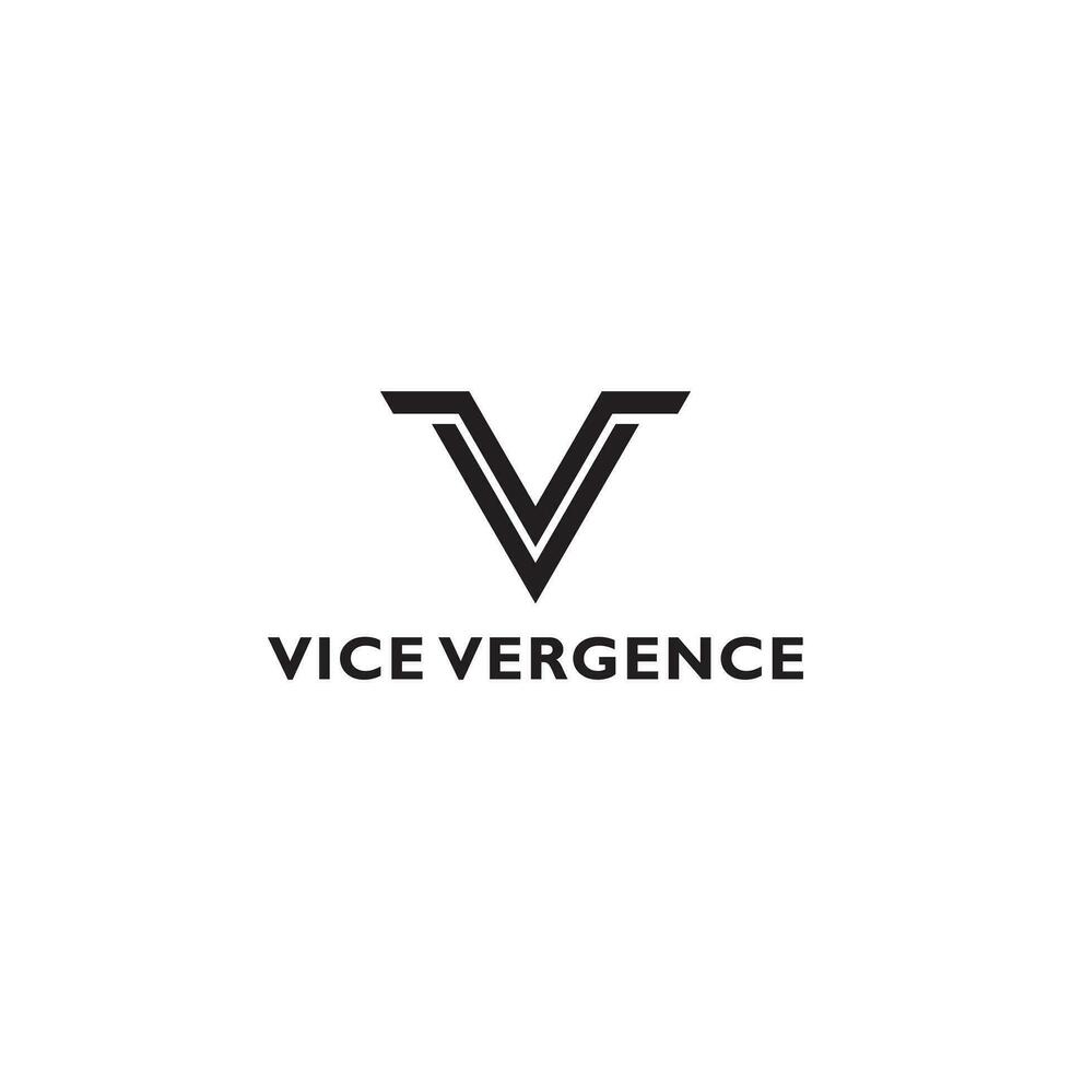 modern kreativ v Logo Design und Vorlage. v oder vv Symbol Initialen basierend Monogramm und Briefe im Vektor im schwarz Farbe isoliert auf ein Weiß Hintergrund angewendet zum Konstruktion Unternehmen Logo Design.