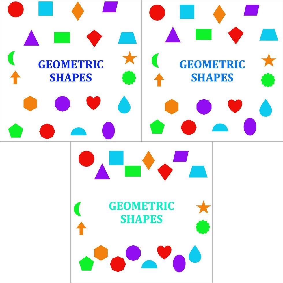 geometrisch Formen Typen Animation vektor